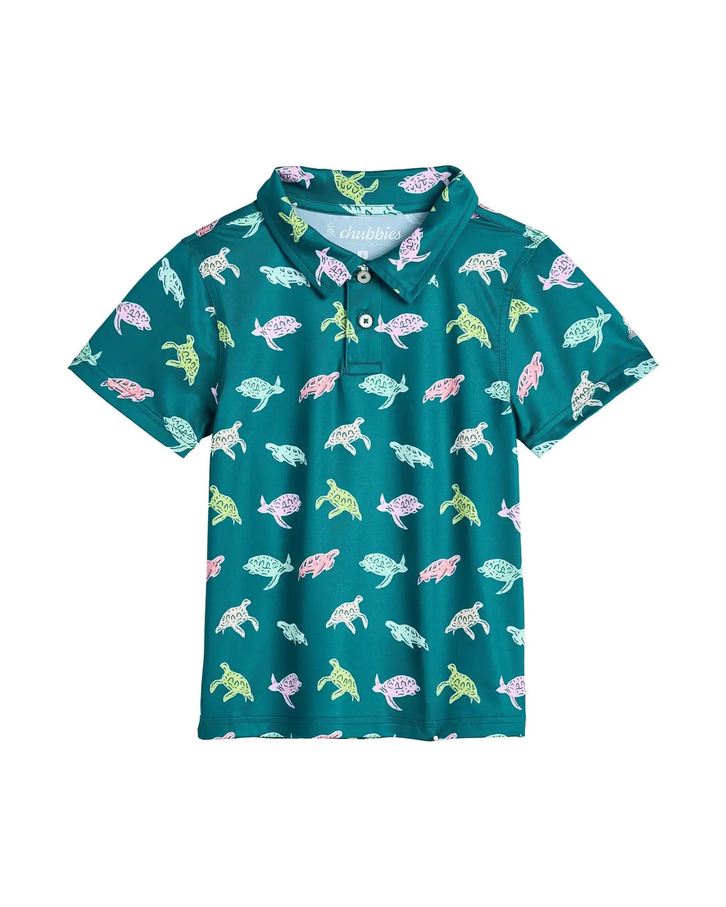 Chubbies The Lil Turtally Awesome Toddler Performance Polo