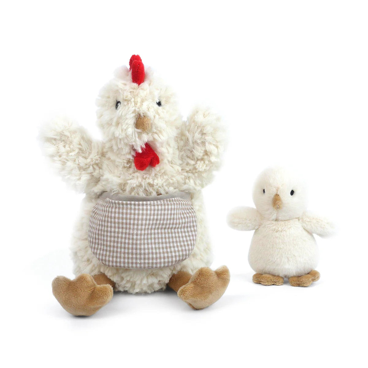 Mon Ami Mother Hen and Baby Plush Toy