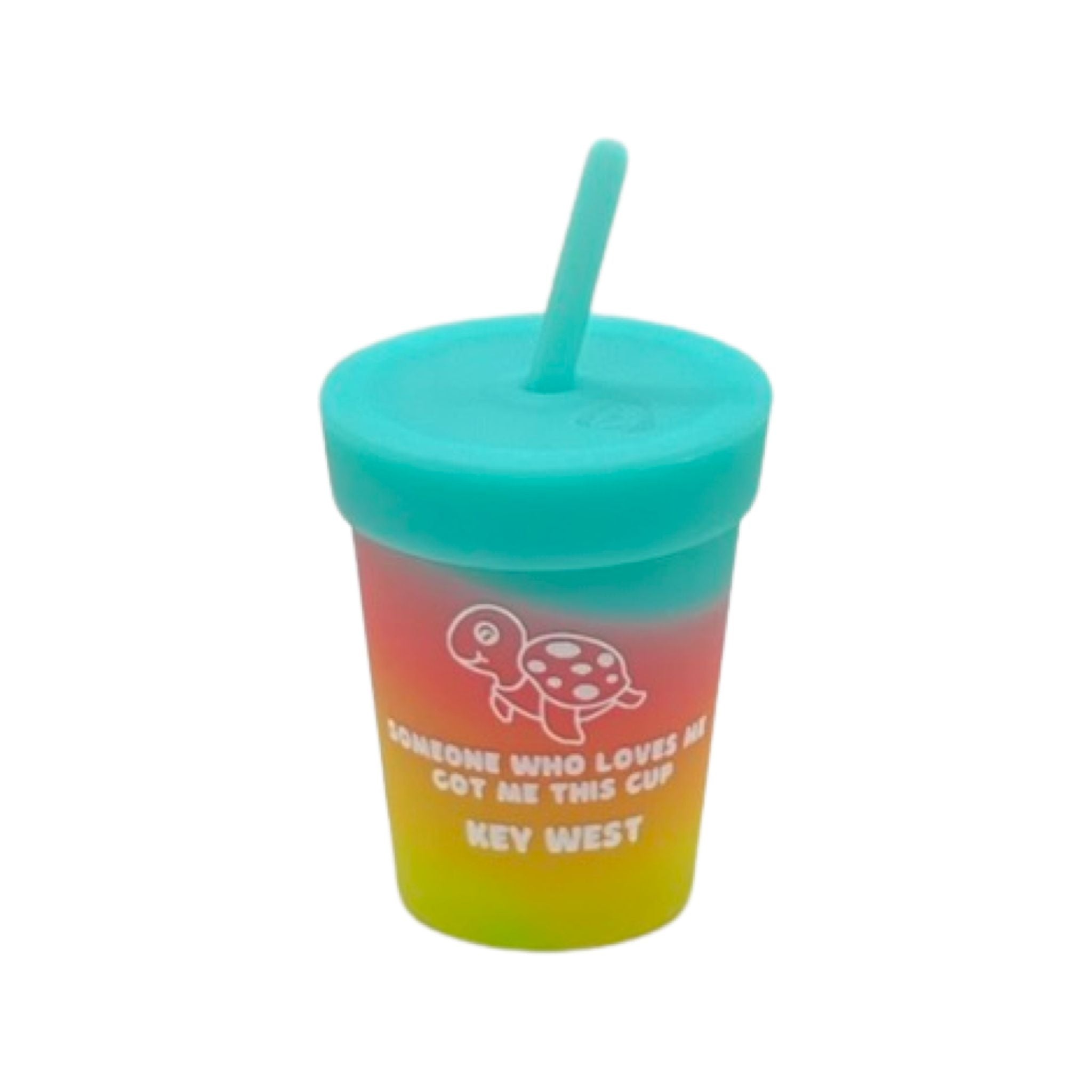 Silipint Someone Who Loves Me Straw Kids Silicone Tumbler 8oz