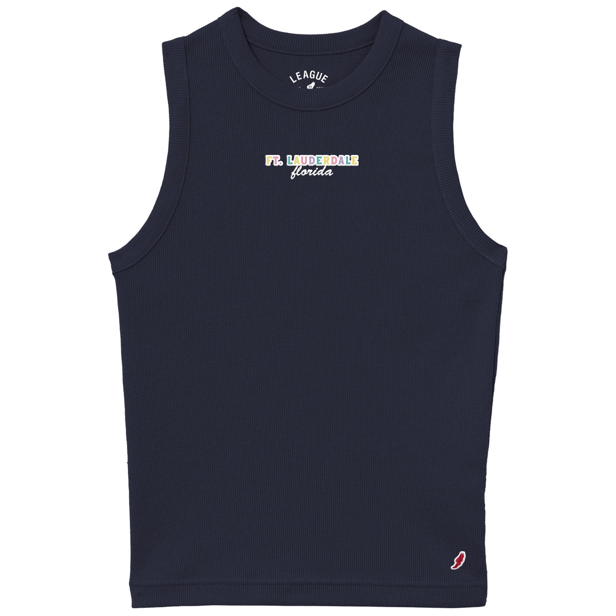Legacy Rainbow Bubblegum Ft. Lauderdale Tank Top Navy
