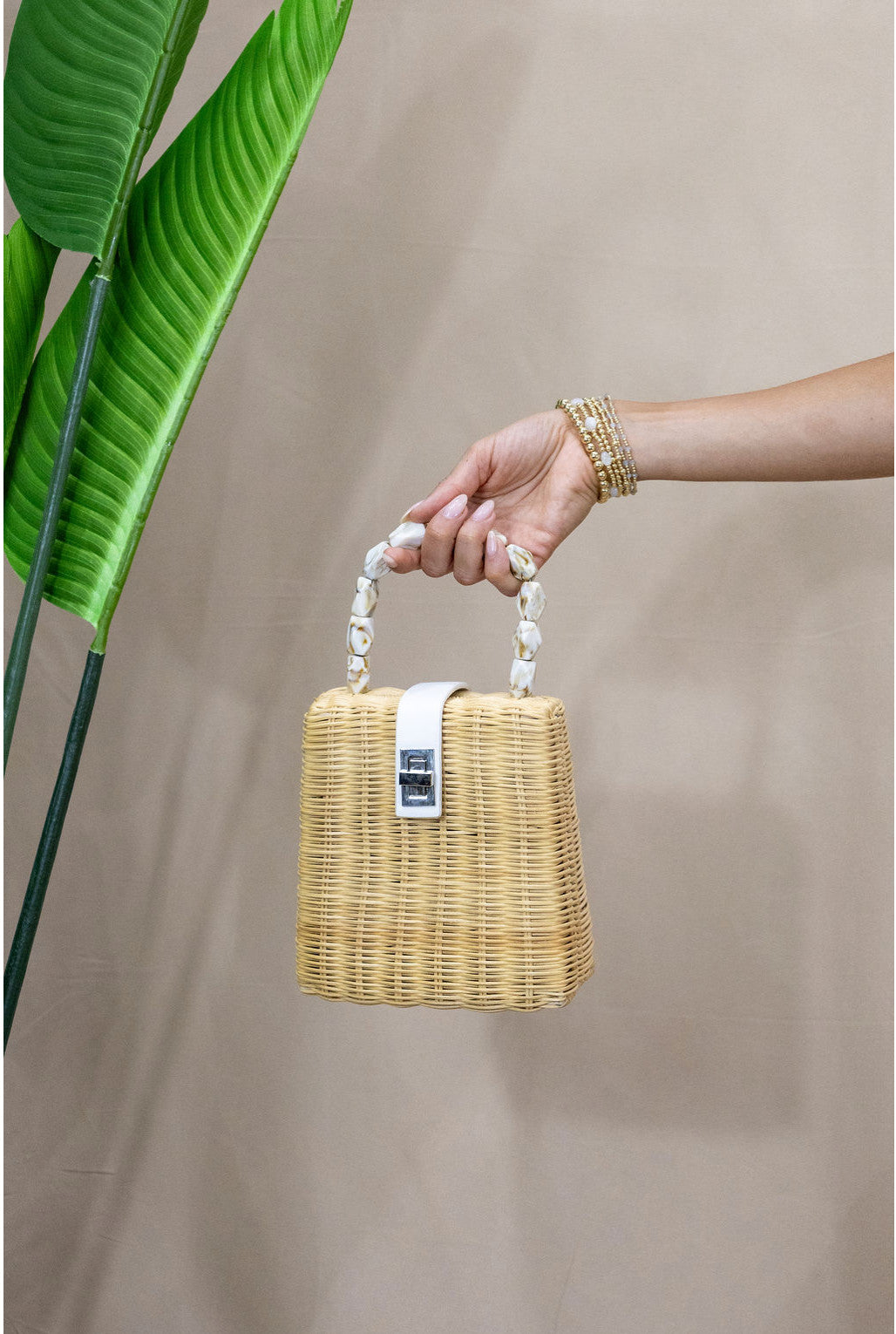 Shaddow and Fish Taylor Luxe Bag Beige