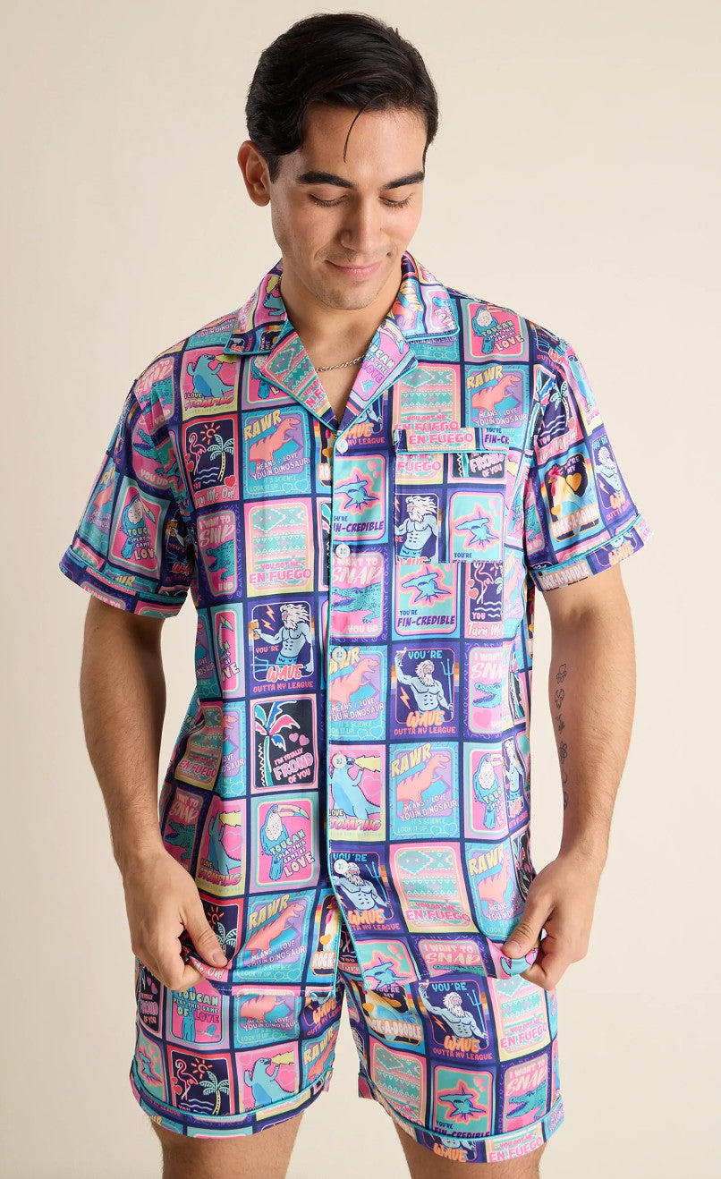 Chubbies The Please Love Me Satin Sleep Shirt