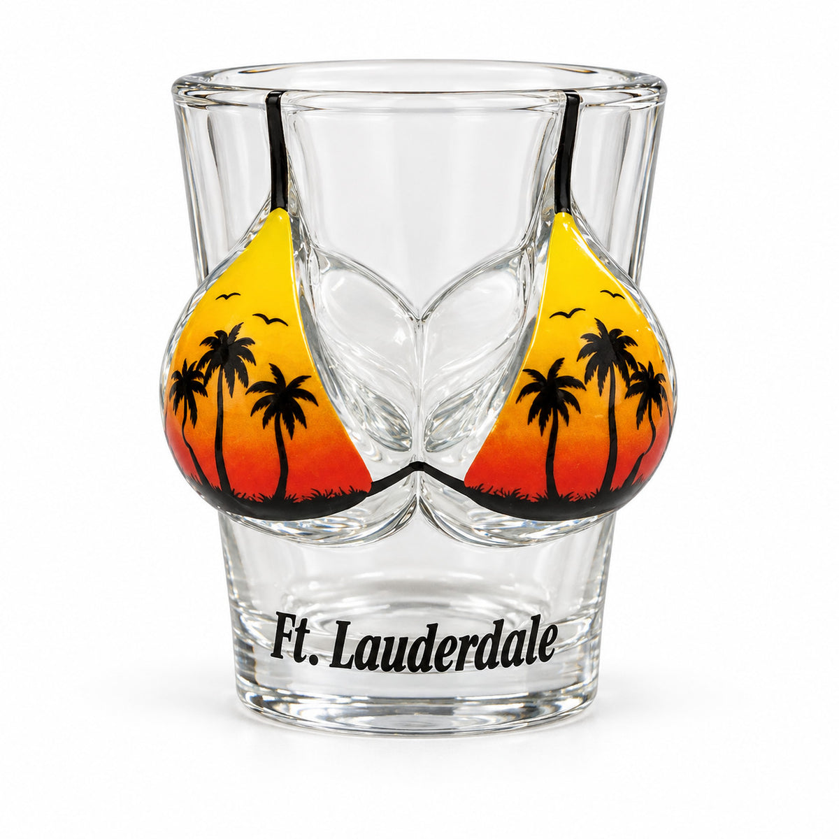 Palm Bikini Bust Ft. Lauderdale Shot Glass
