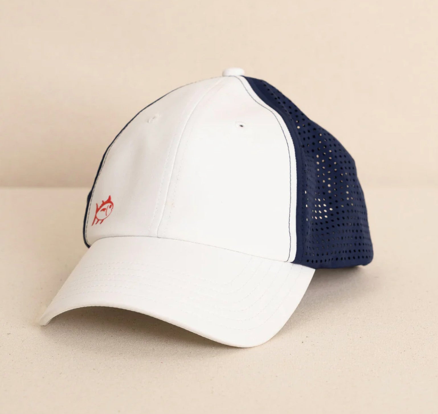 Southern Tide Salty Snapback Performance Hat White