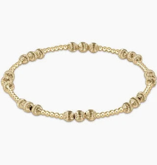 Enewton Dignity Joy Pattern 4mm Bead Bracelet Gold