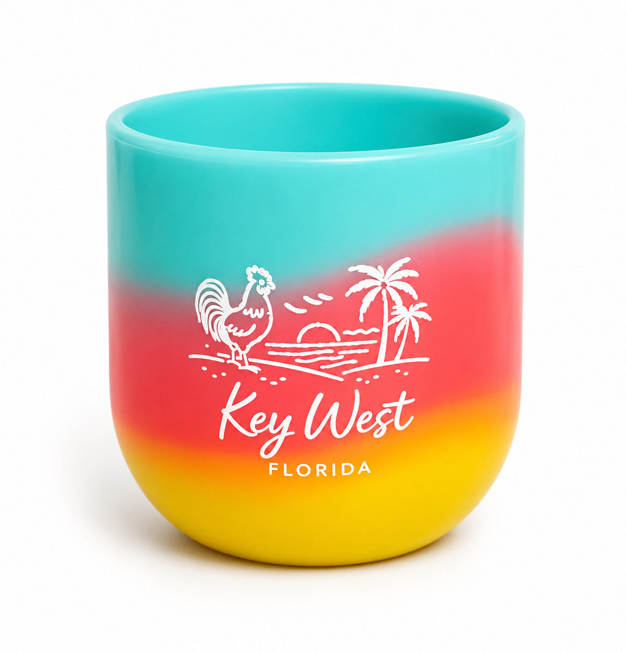 Silipint Rooster Sunset Key West 12oz Wine Cup Aurora