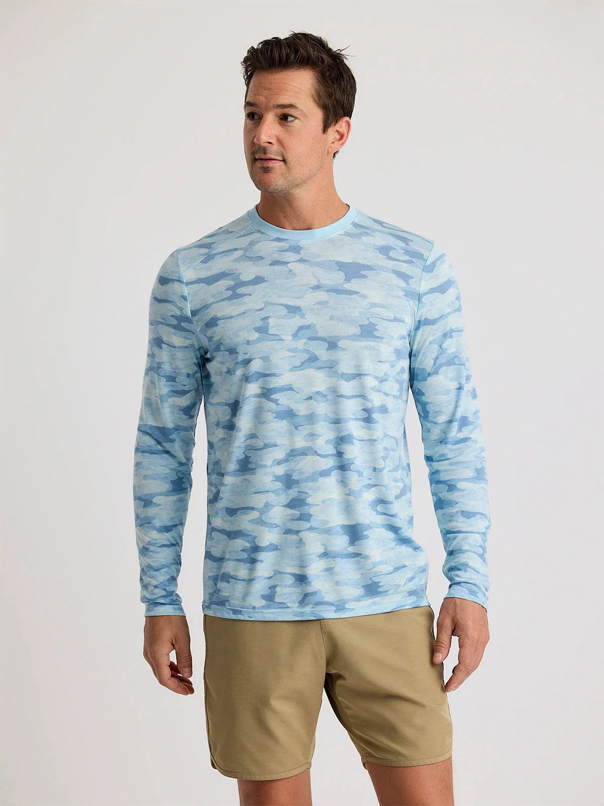 Free Fly Bamboo Lightweight Long Sleeve Seasmoke Camo