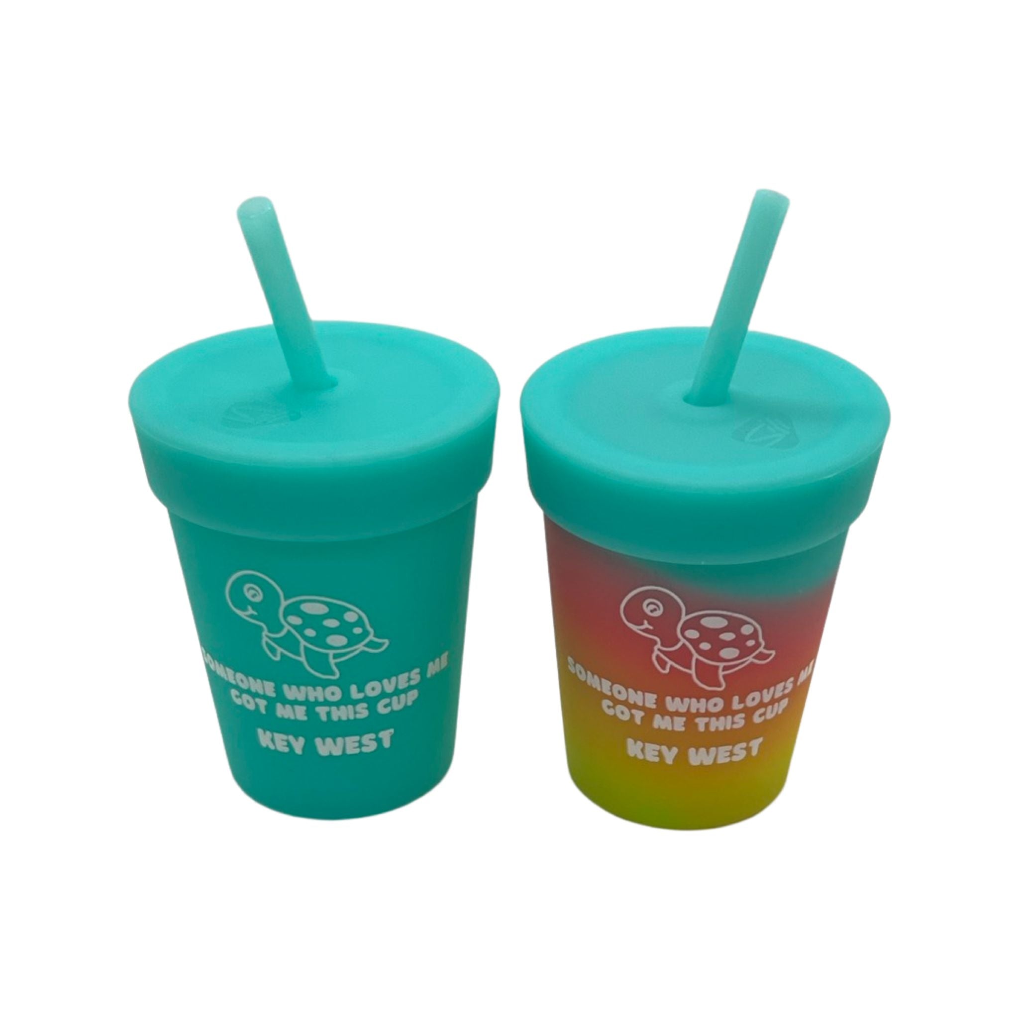 Silipint Someone Who Loves Me Straw Kids Silicone Tumbler 8oz