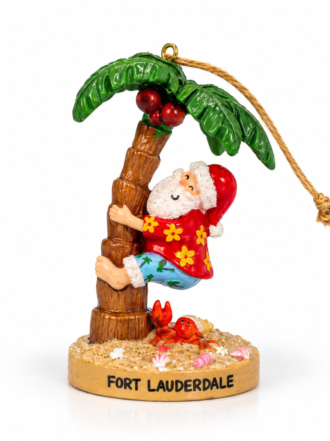 Cape Shore Santa Climbing Palm Ft Lauderdale Ornament