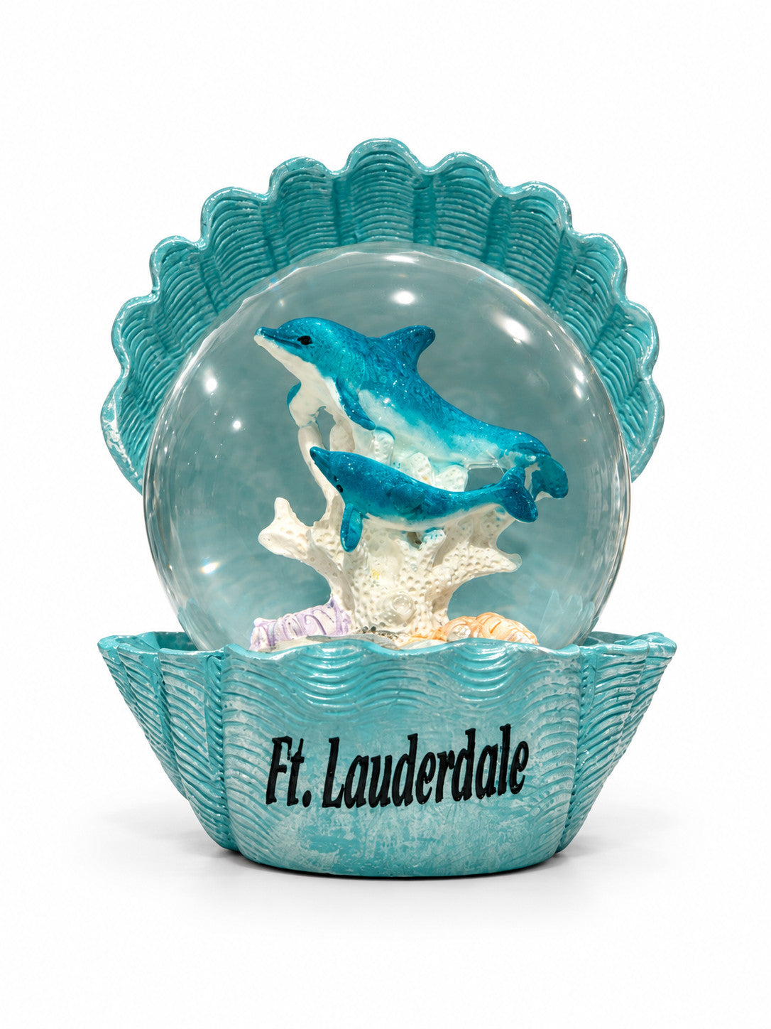 Ft. Lauderdale Clam and Dolphin Snow Globe