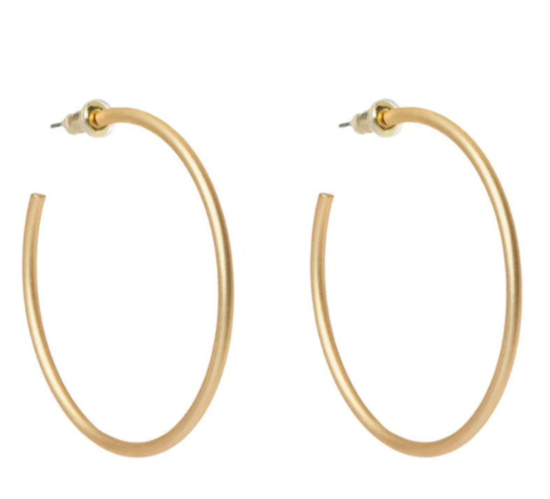 Spartina Fine Line Hoop Earrings Gold