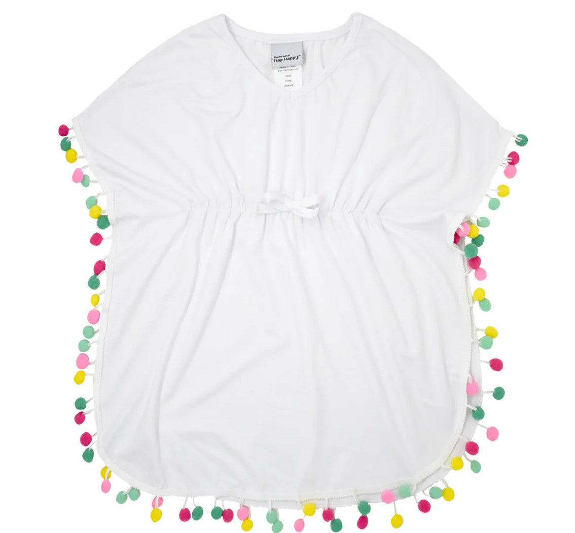Flap Happy UPF 50+ Kaia Beach Swim Cover-Up White