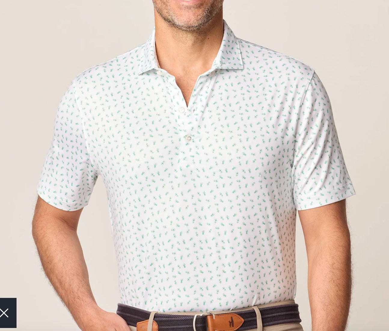 Johnnie-O Fritz Performance Jersey Polo - Tropic