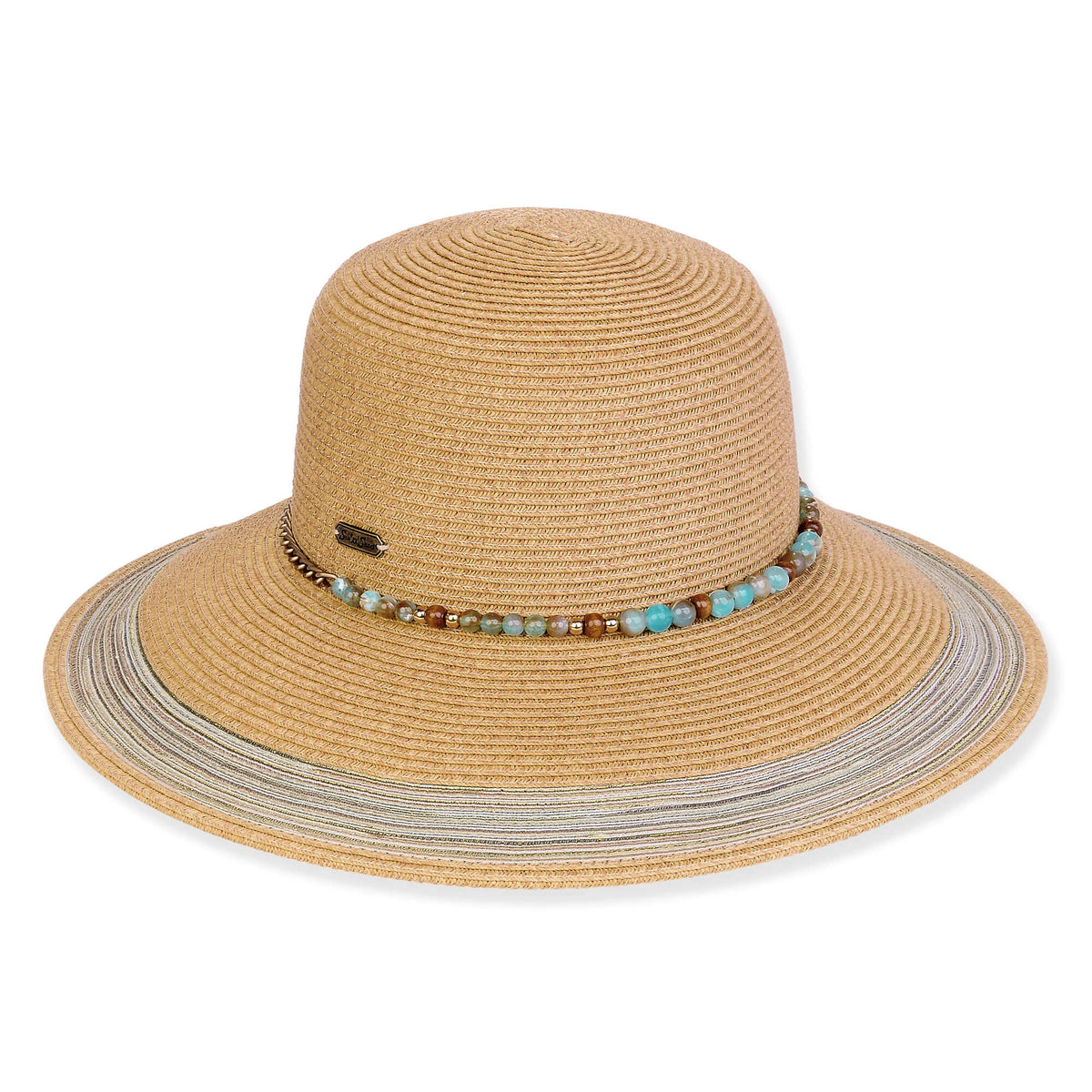 Sun 'N' Sand Amanda Beaded Bucket Brim Hat