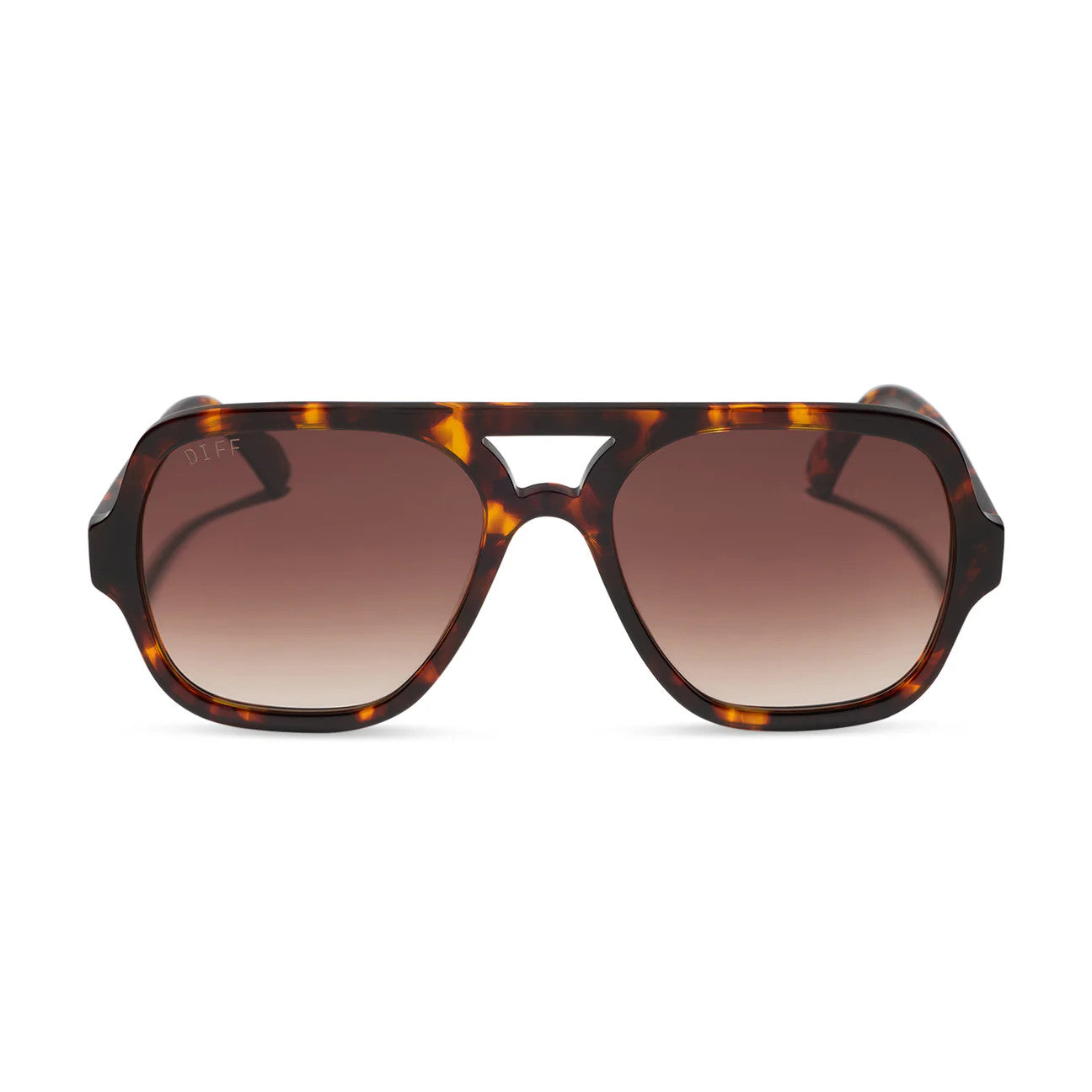 Diff Layton Rich Tortoise Frame w/ Brown Gradient Lens Sunglasses