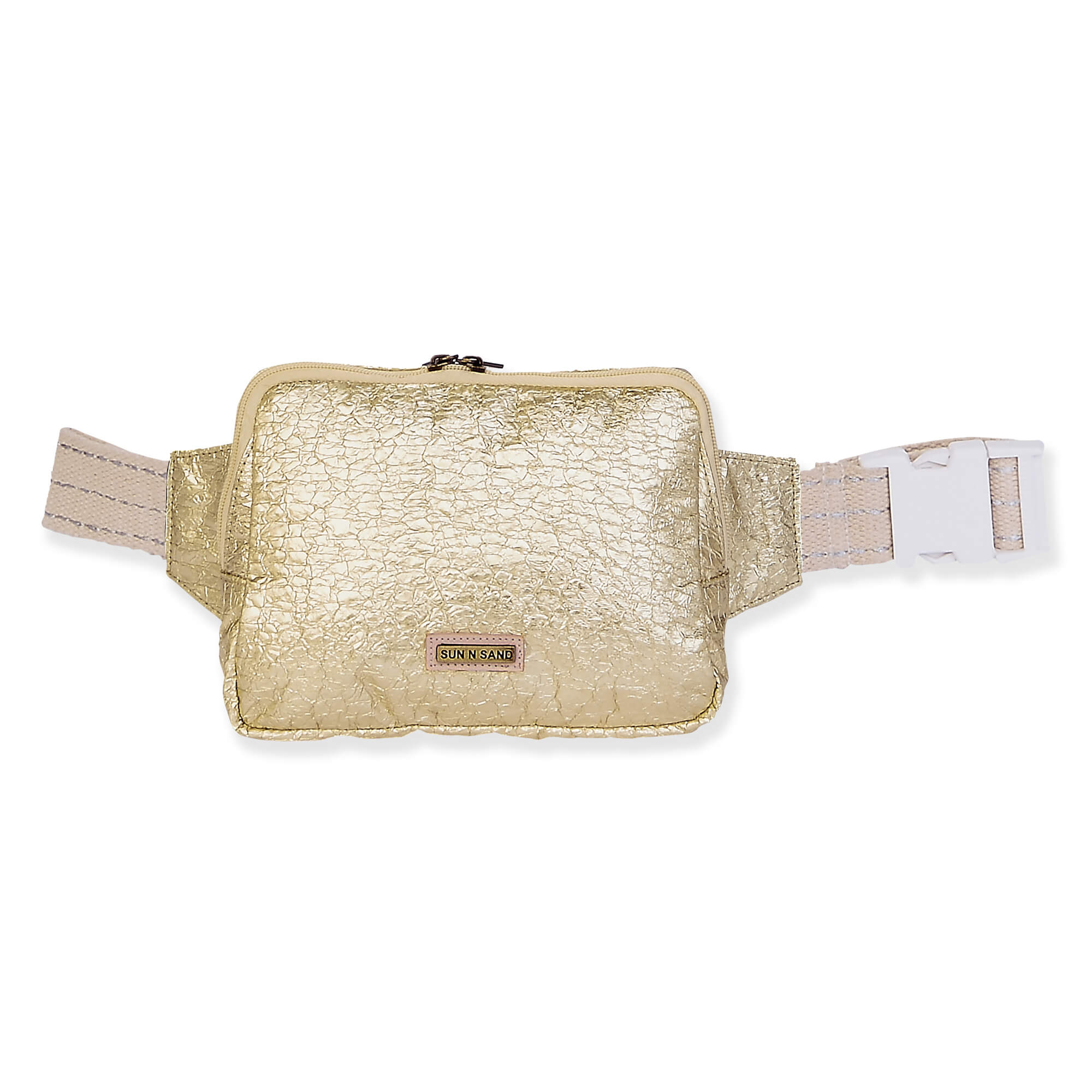 Sun 'N' Sand Freya Metallic Crushed Crossbody Bag
