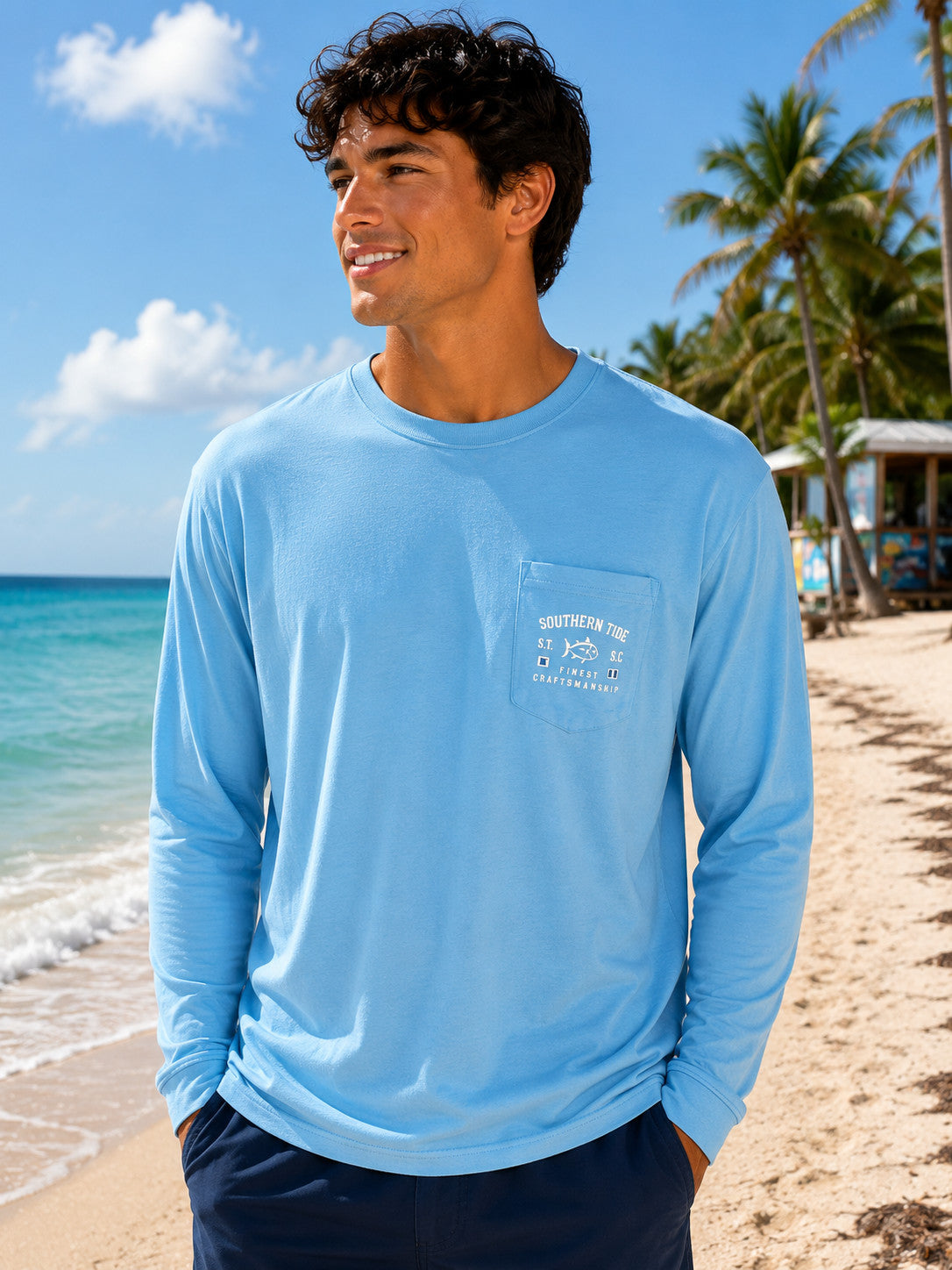 Southern Tide Key West Finest Craftsmanship Tee LS