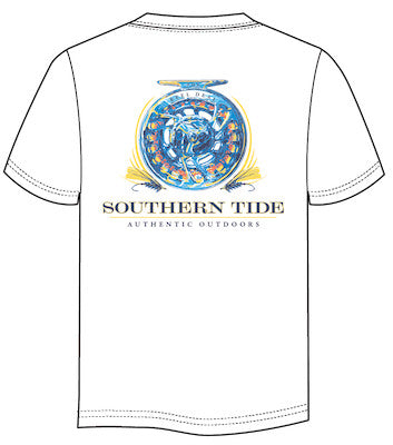 Southern Tide Reel Deal Tee SS Classic White