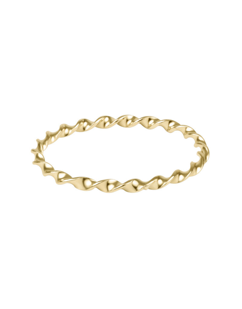 Enewton Classic Twisted Thin Ring Gold