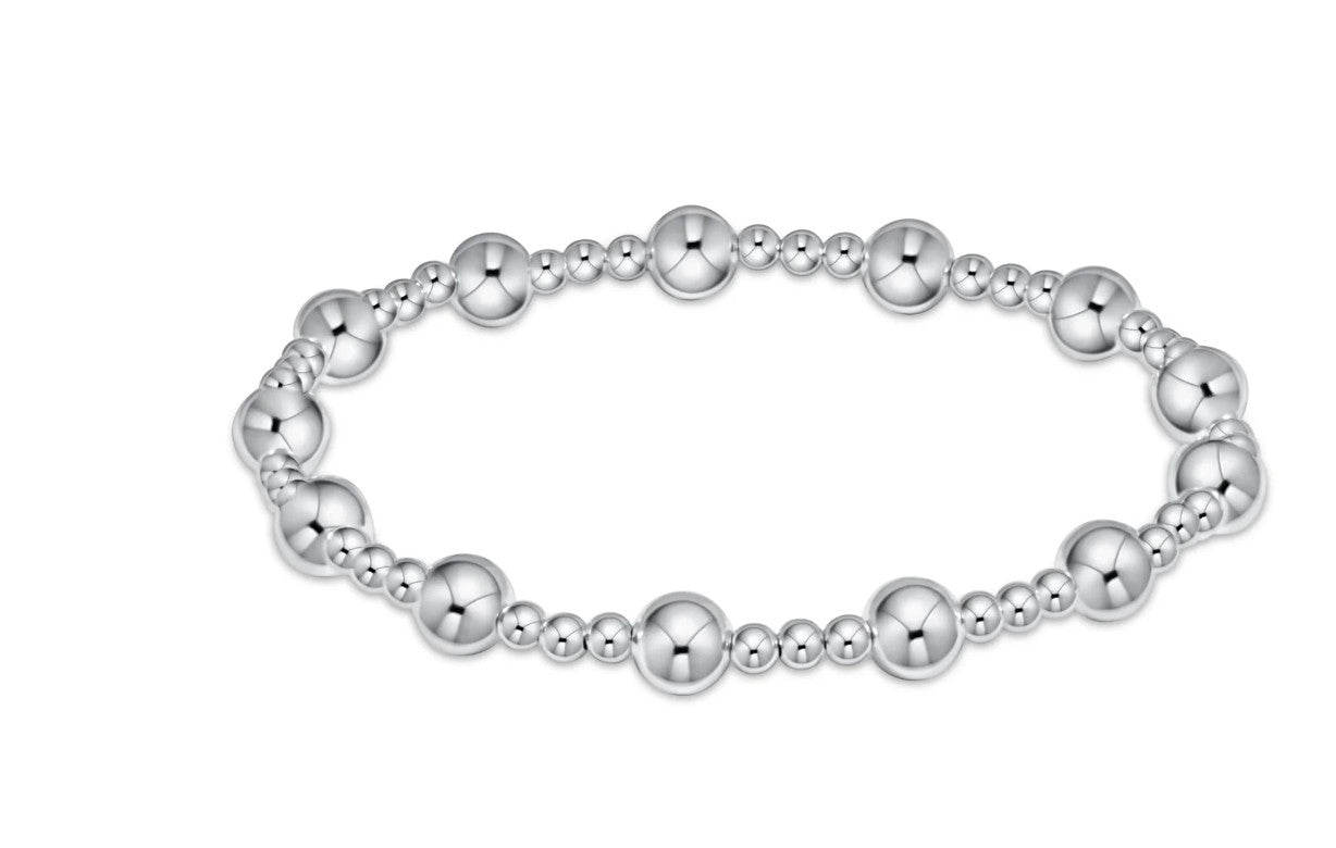 Enewton Classic Sincerity Pattern 6mm Bead Bracelet Sterling Silver