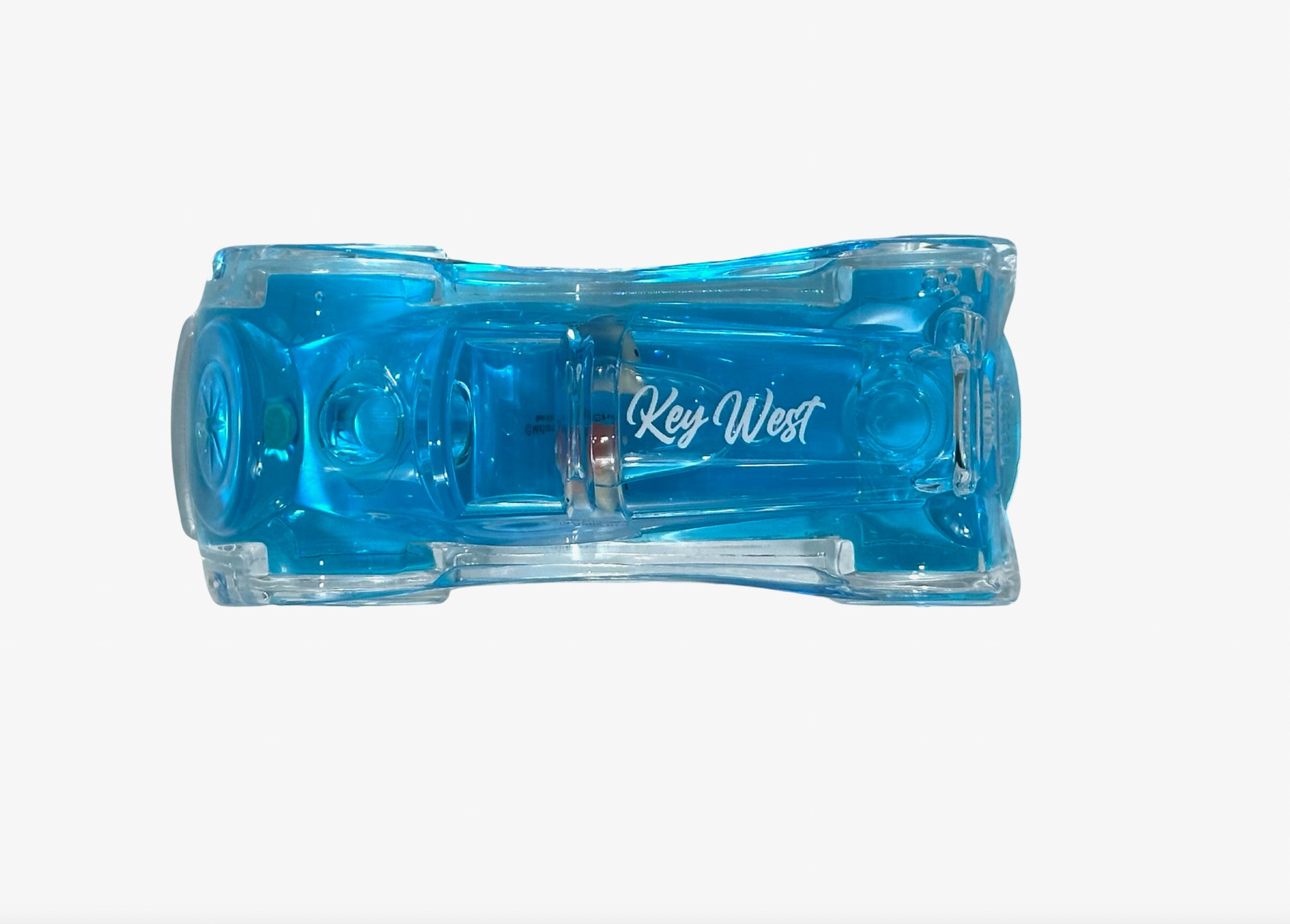 Rectangle Car Floating Dolphin Scene Key West Paperweight