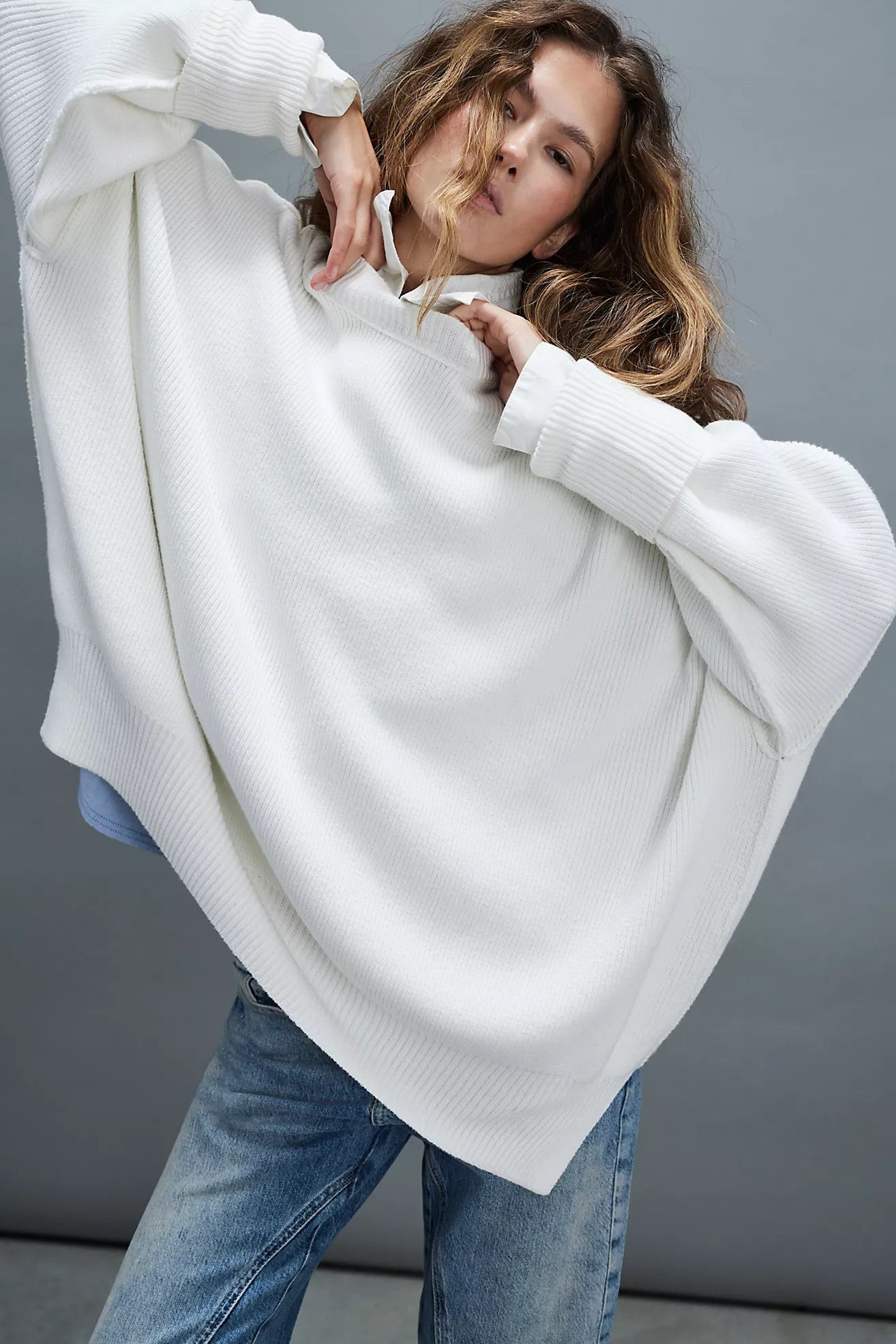 Free People Easy Street Tunic Painted White
