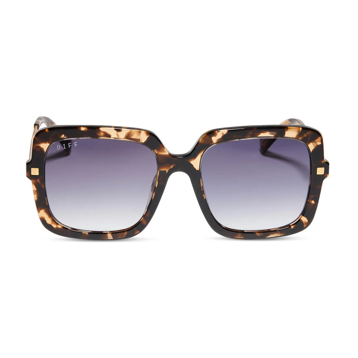 Diff Sandra Espresso Tortoise w/ Grey Gradient Lens Sunglasses