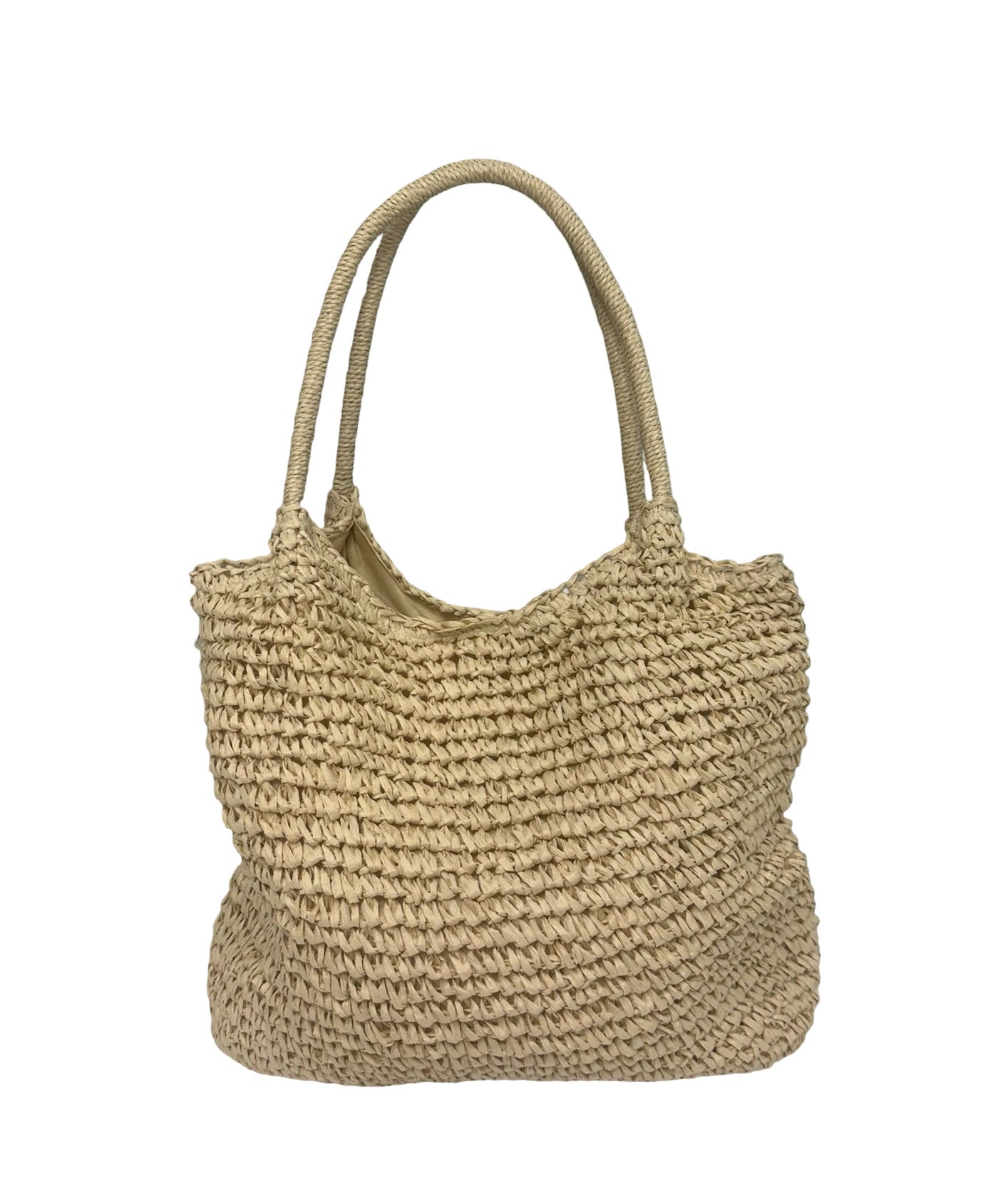Shaddow and Fish Elizabeth Hobo Style Tote Bag Beige