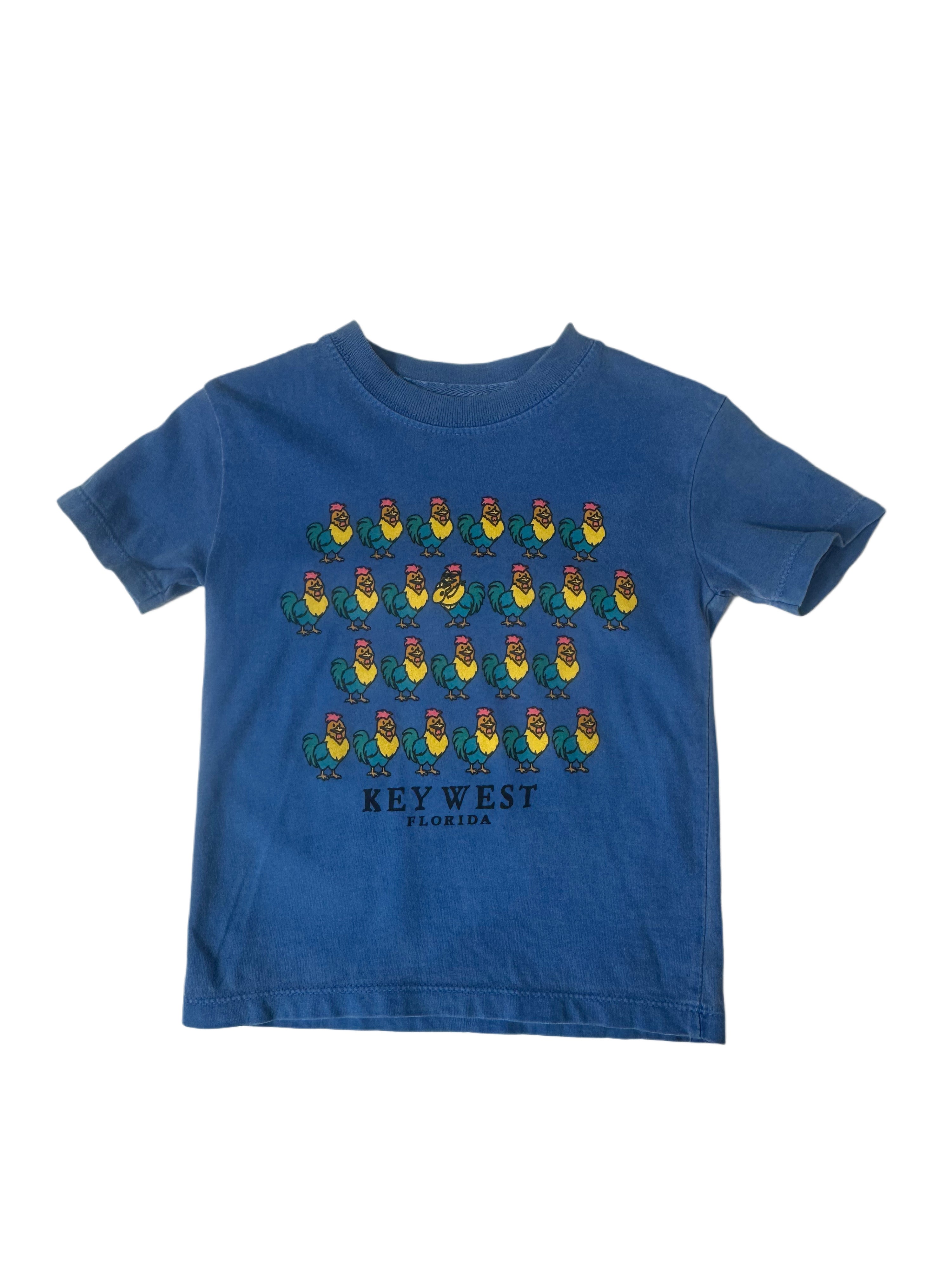 Shaddow and Fish Youth Mr Fear Rooster Tee SS Blue