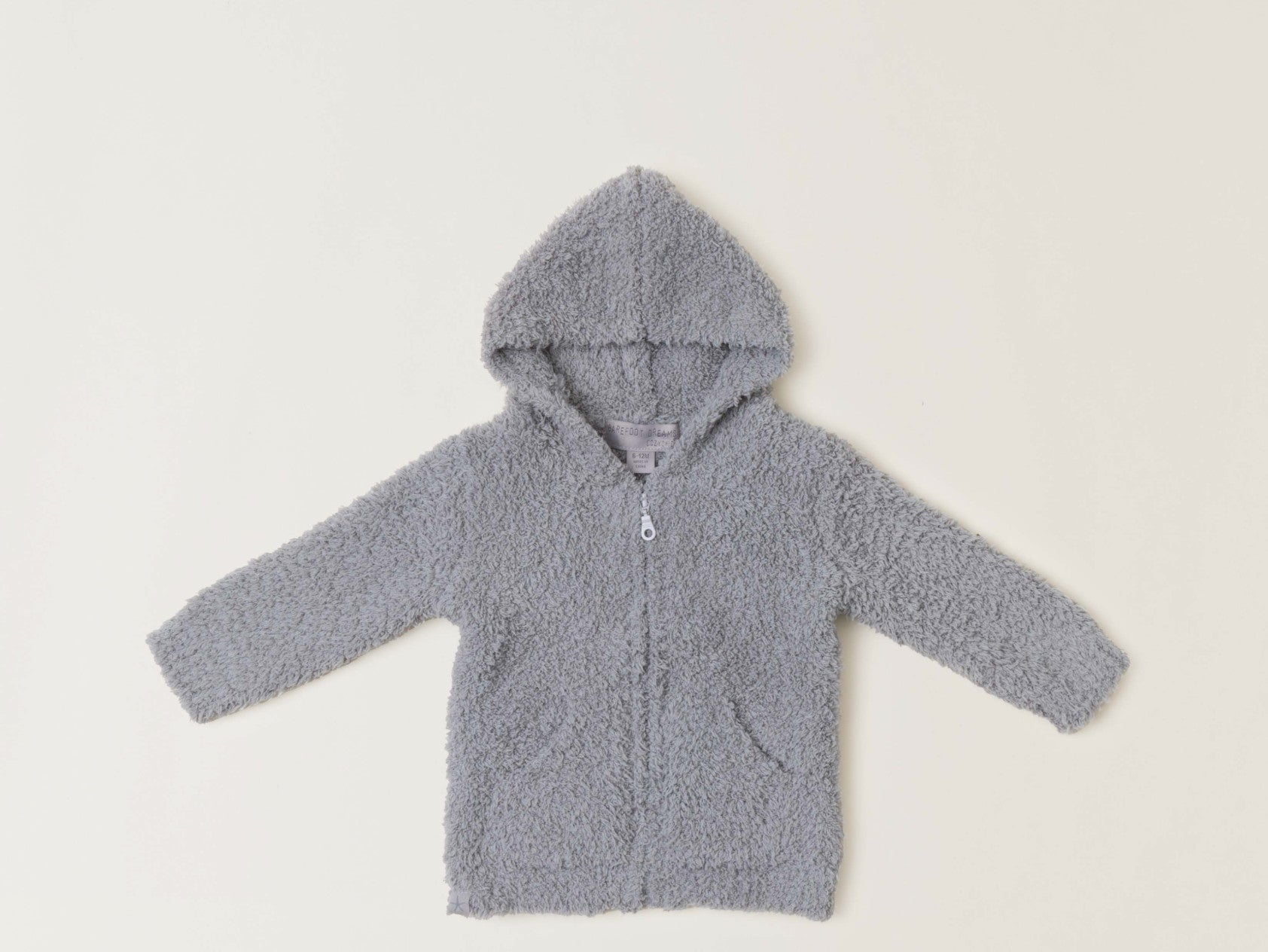 Barefoot Dreams CozyChic Toddler Hoodie Dove Gray