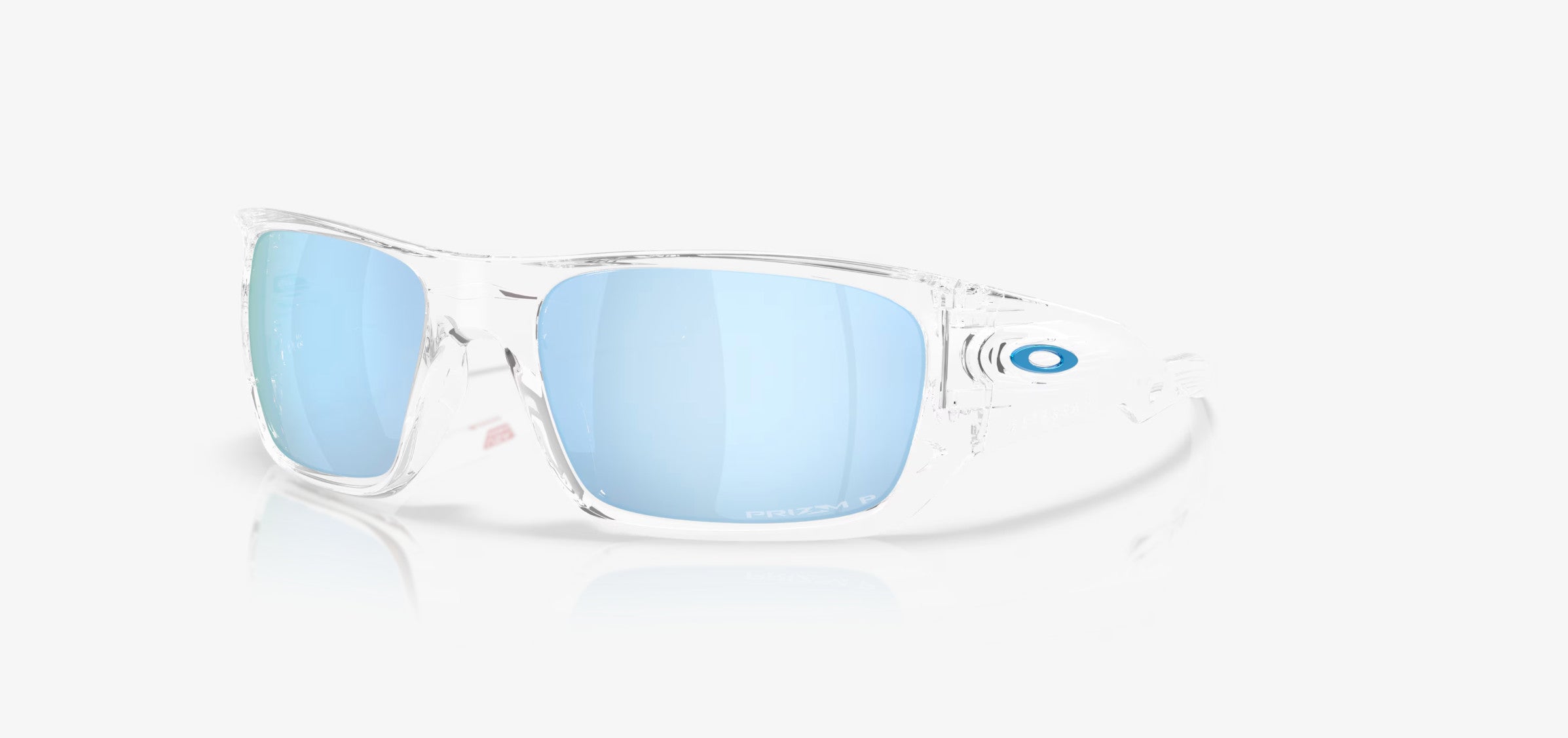 Oakley Masseter Polished Clear Frame w/ Prizm Deep Water Lens Sunglasses Polarized