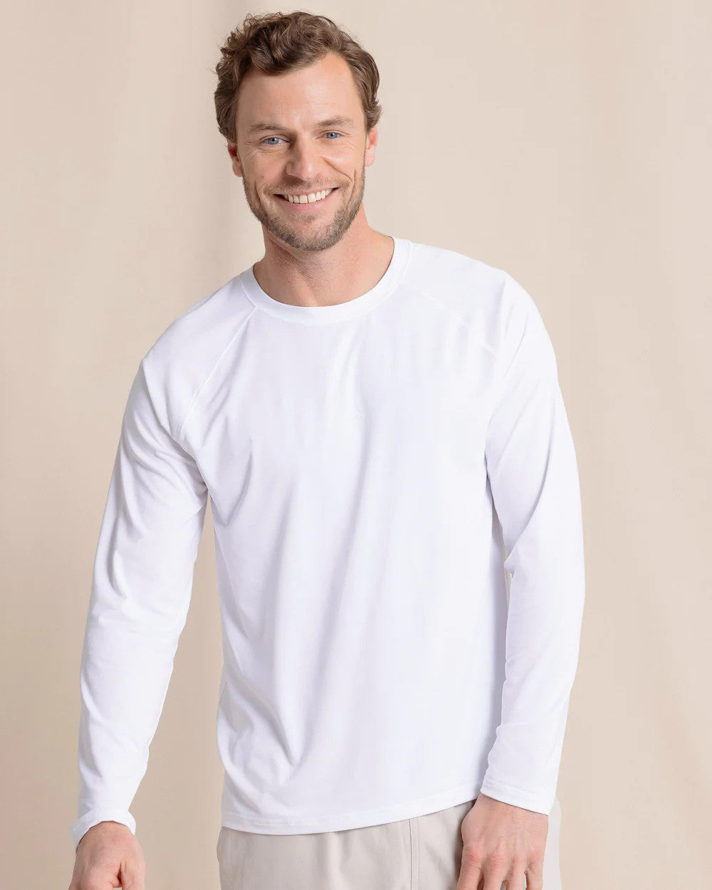 Southern Tide Brrrilliant Tee  LS Classic White