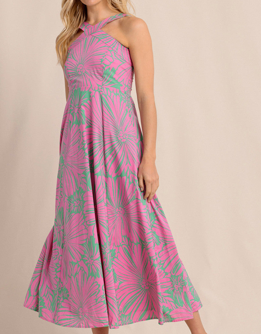 Southern Tide Anniston Petal Paradise Maxi Dress  Very Berry