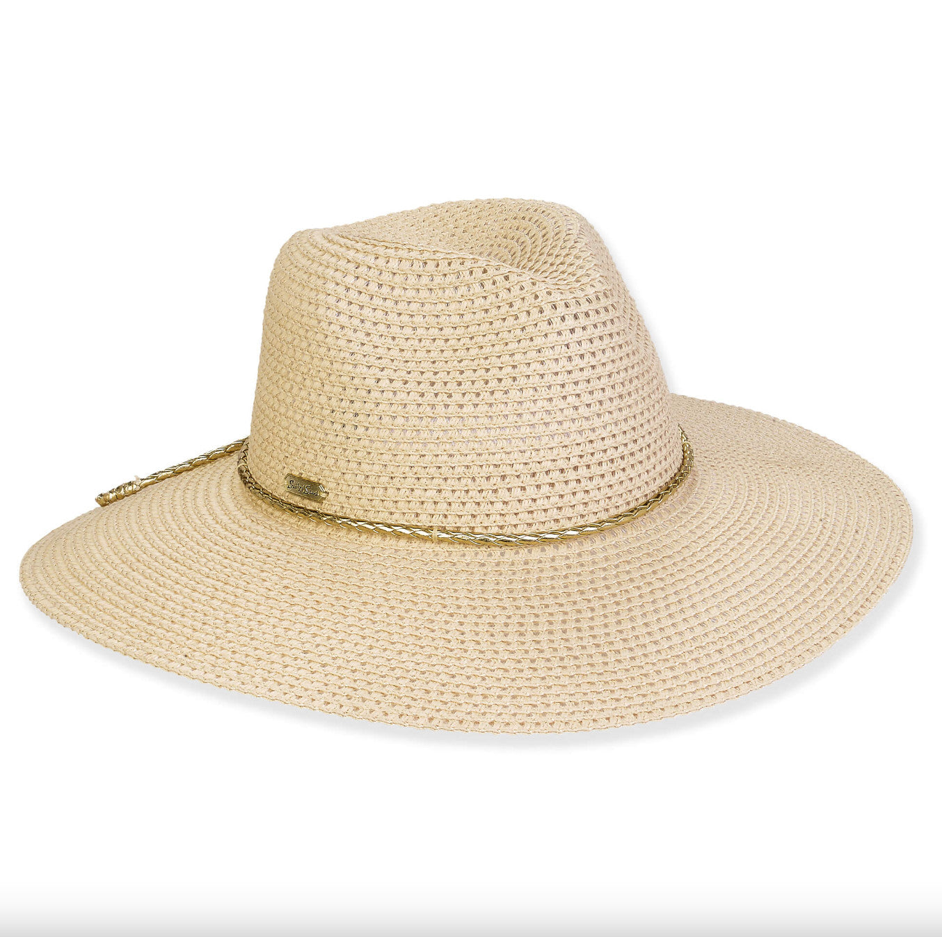Sun 'N' Sand Katherine Gold Rope Safari 3.75" Brim Hat