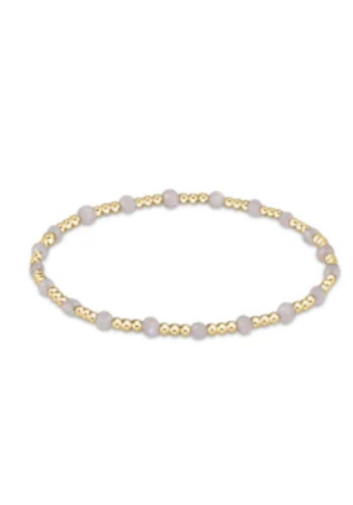 ENewton Gemstone Gold Sincerity Pattern 3mm Bead Bracelet SS '24