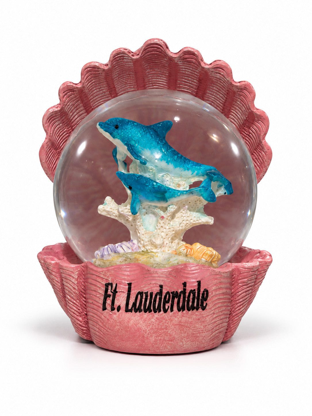 Ft. Lauderdale Clam and Dolphin Snow Globe
