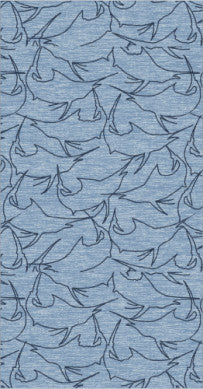Vineyard Vines Printed Sankaty Polo Marlin Out/ Mist Blue