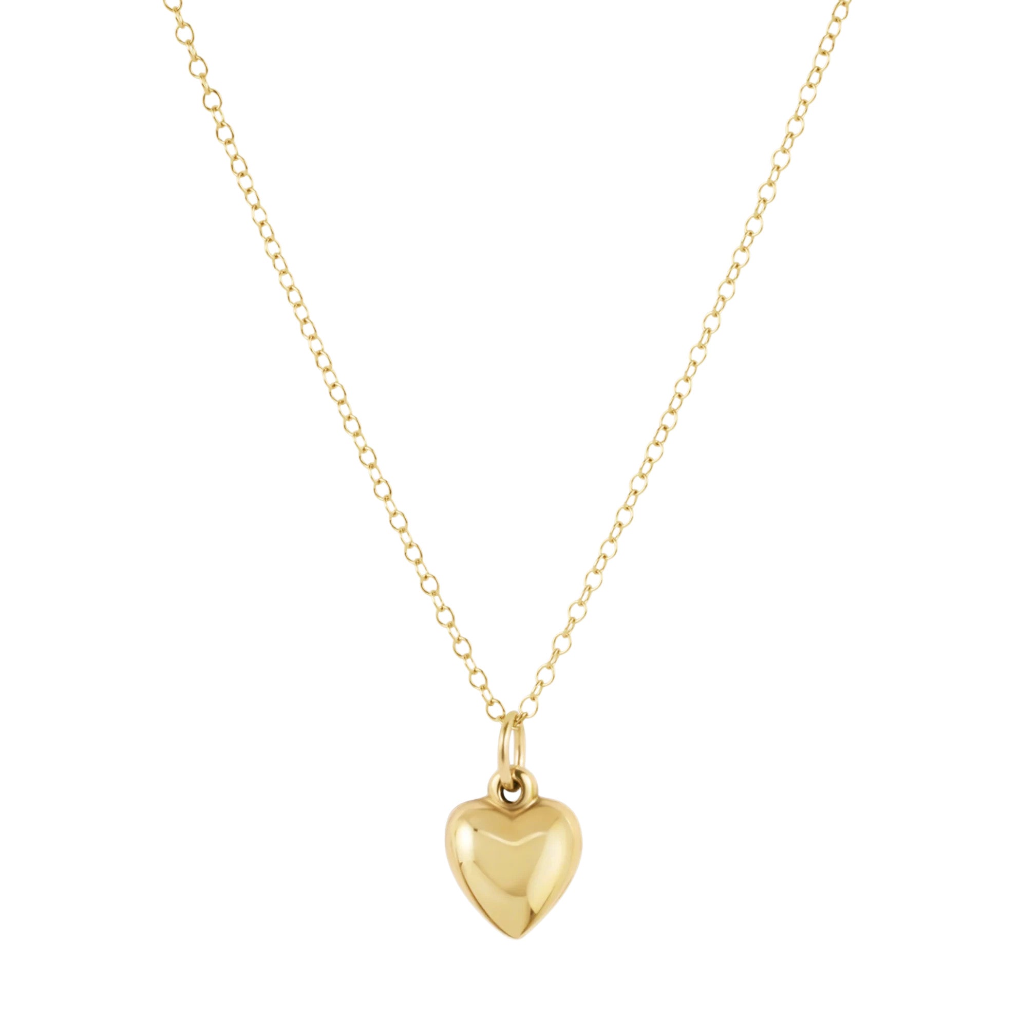 Egirl 14" Small Love Plush Charm Necklace Gold
