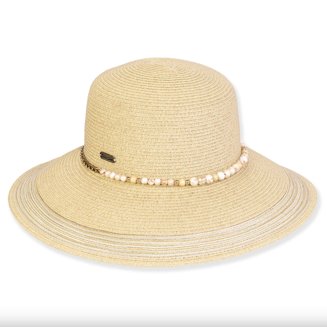 Sun 'N' Sand Amanda Beaded Bucket Brim Hat