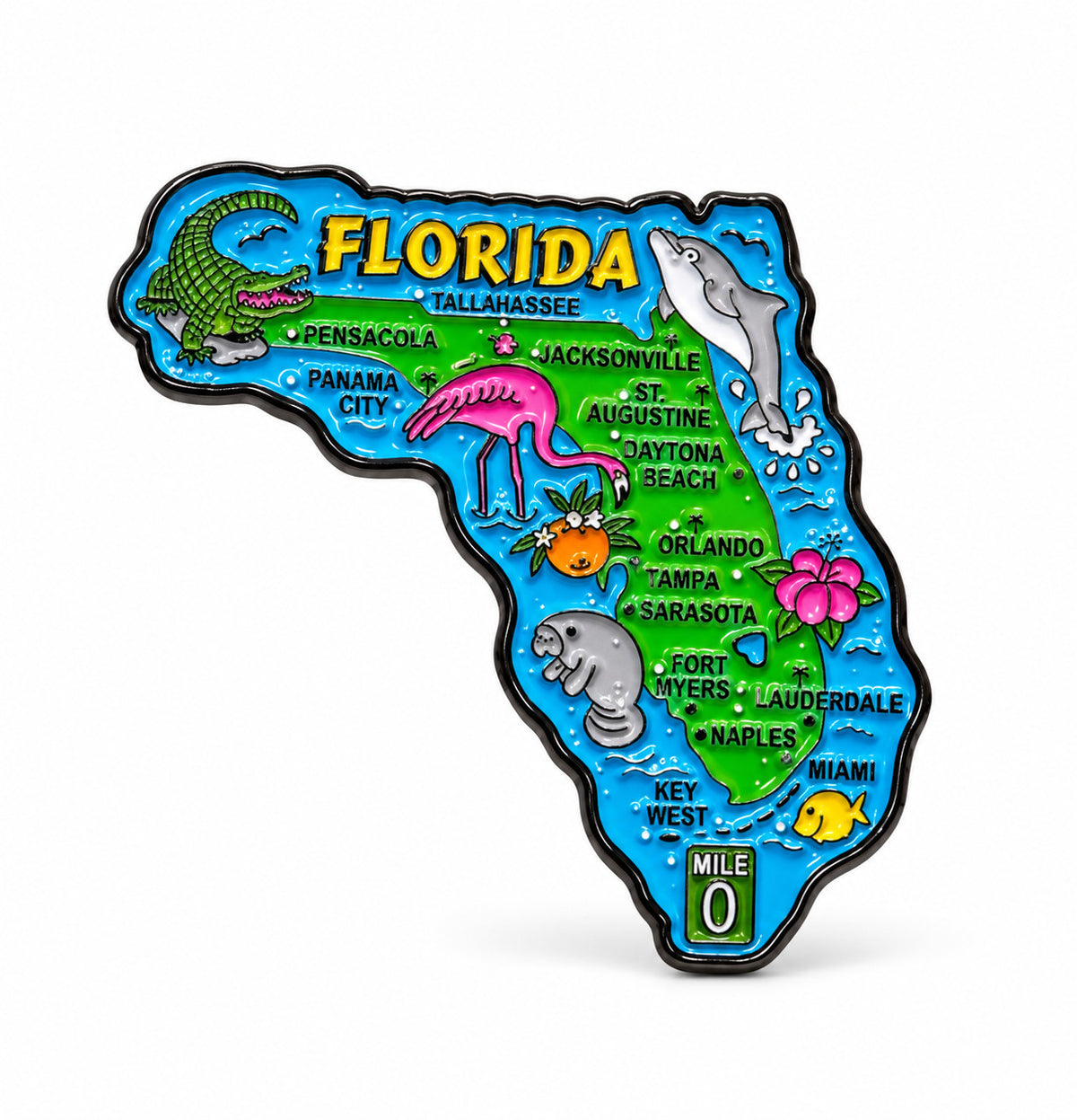 Florida Map Collectors Pin