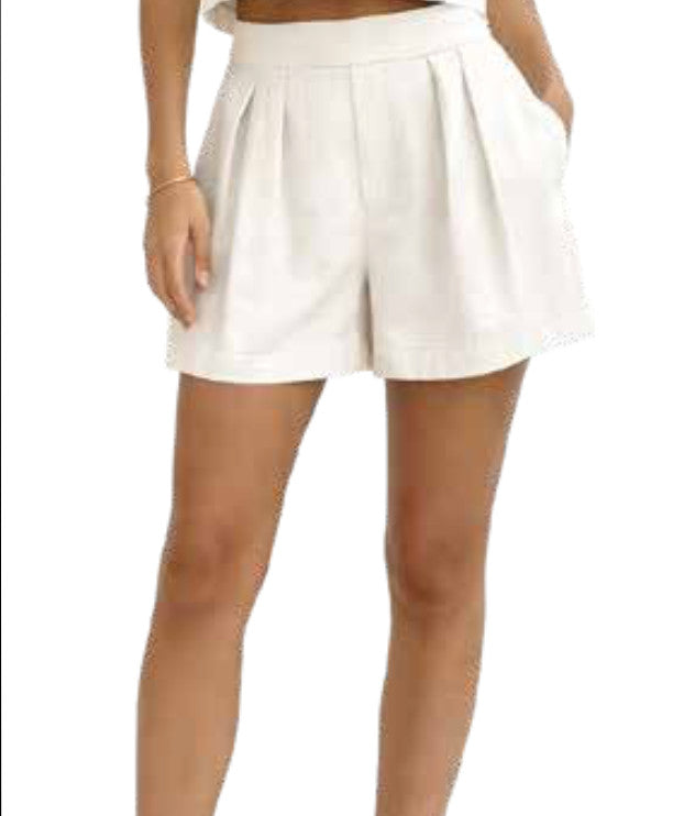 Salty Weekend Dreamcare Solid Shorts White