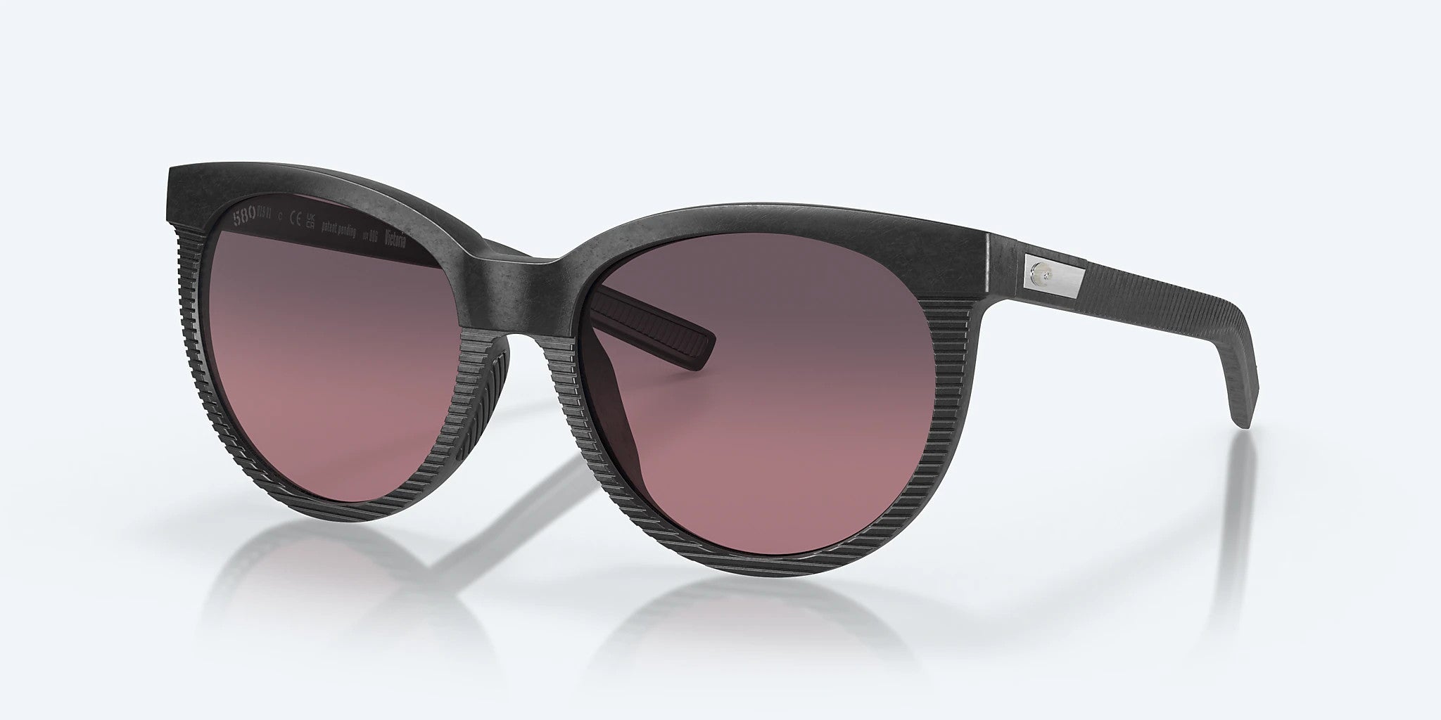 Costa Victoria Gray Frame w/ Rose Gradient Polarized Lens 580G Sunglasses Polarized