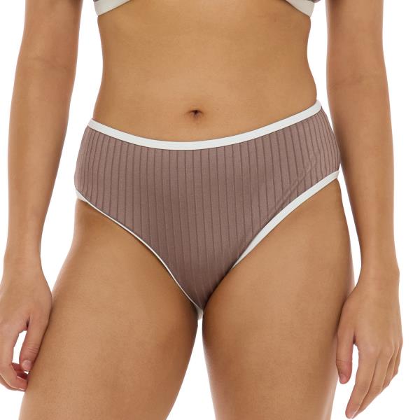 Skye Clarity Shirred Rachel Bikini Bottom Cedar