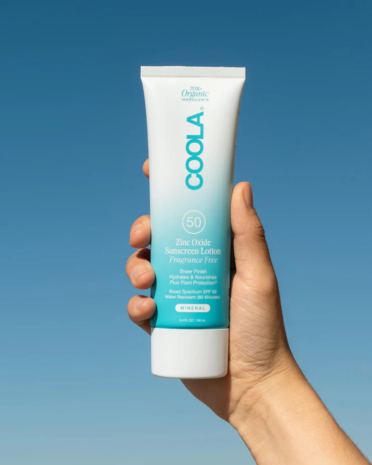 Coola Mineral Body Lotion SPF 50  Unscented Travel 3.4oz