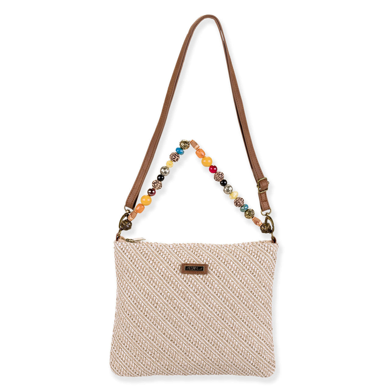 Sun 'N' Sand Daisy Bead Detail Crossbody Bag