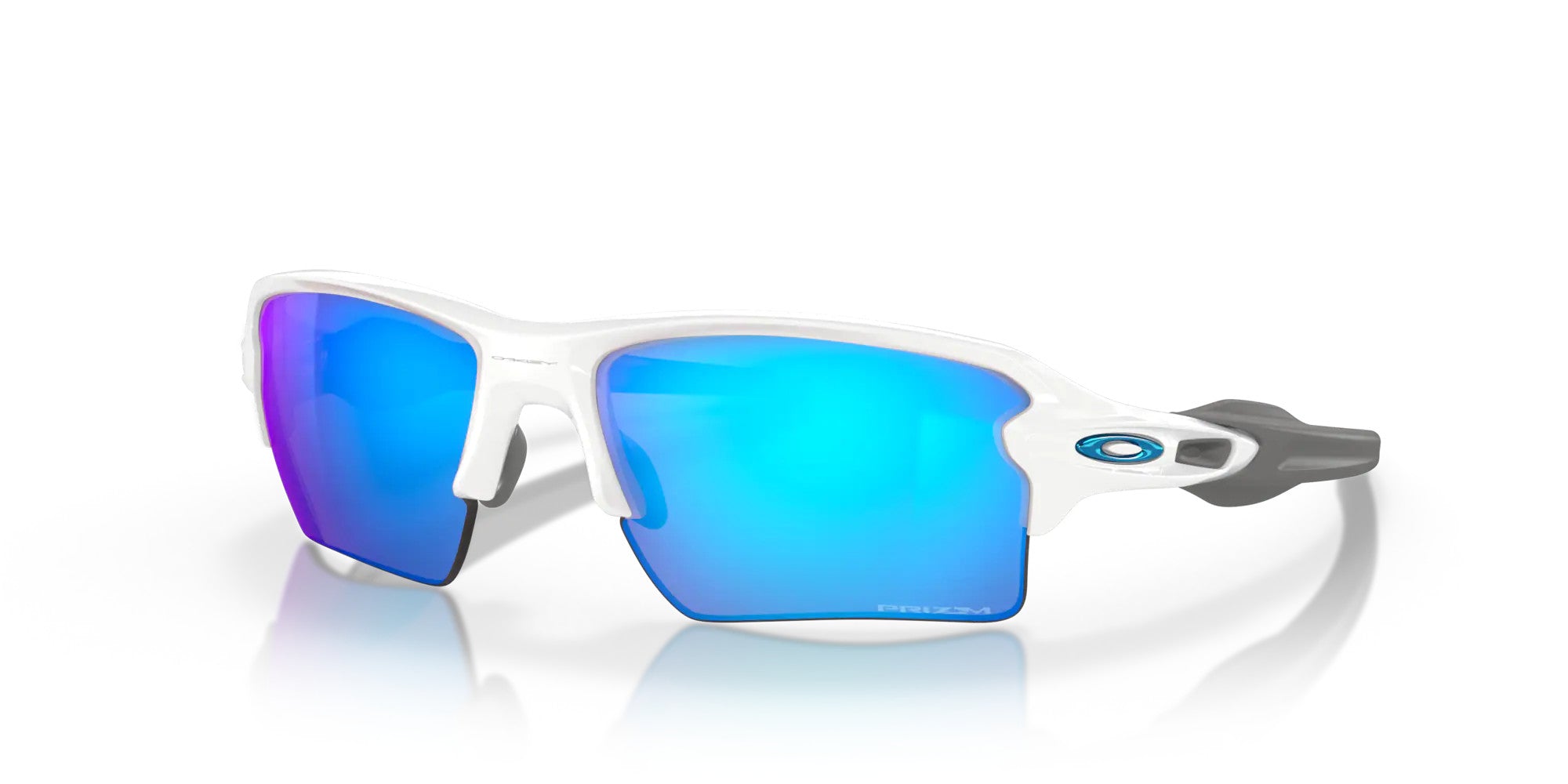 Oakley Polished White w/ Prizm Sapphire Lens Flak 2.0 XL Sunglasses