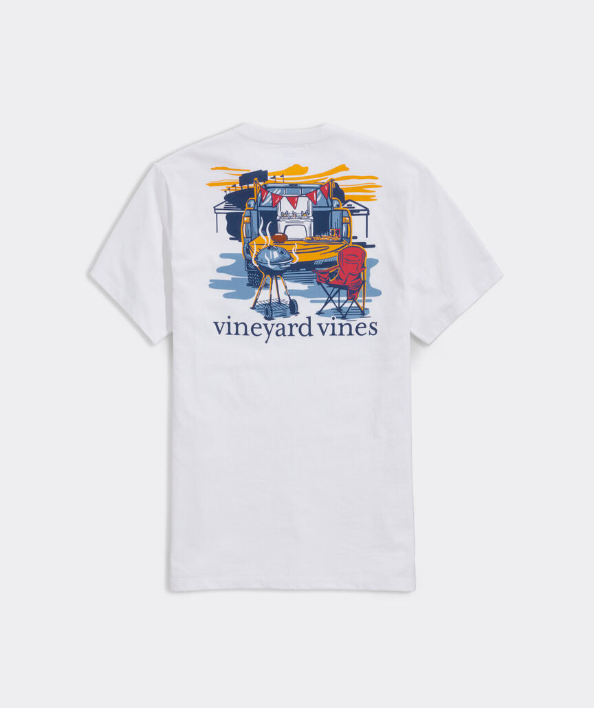 Vineyard Vines Tailgating Pocket Tee SS White Cap