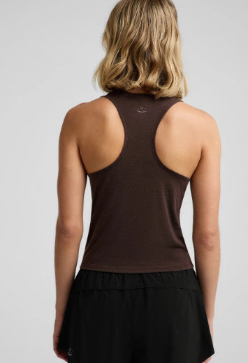 Beyond Yoga Breezeweight Active Racerback Tank Cocoa Plum
