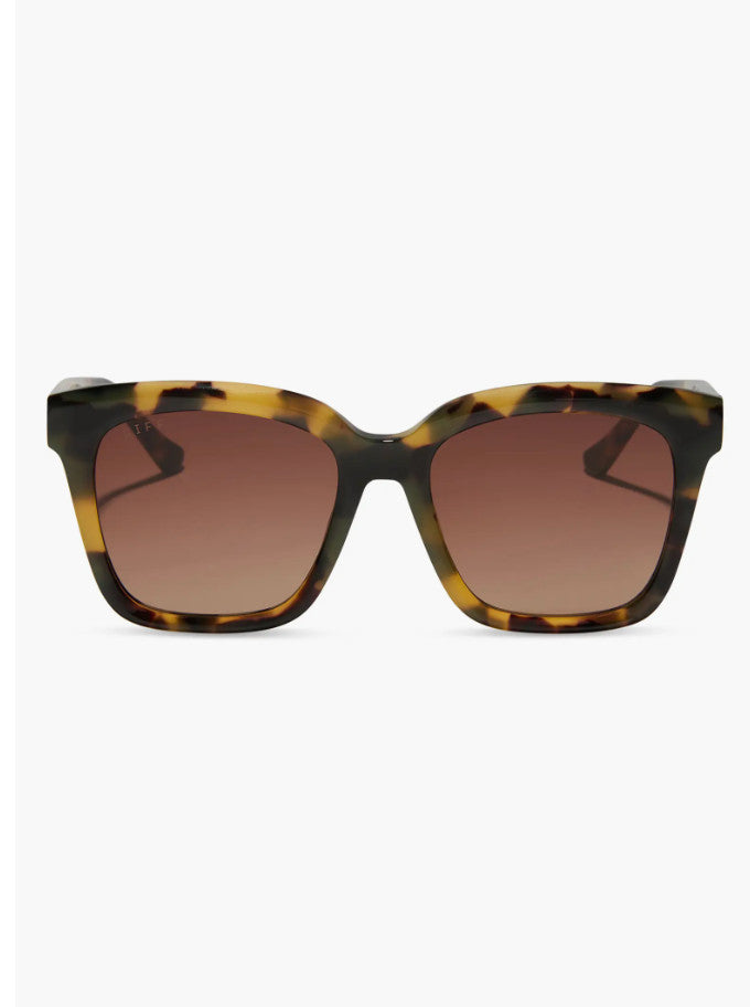 Diff Meredith Espresso Tortoise Frame w/ Brown Lens Sunglasses Polarized