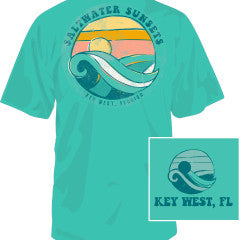 Southern Fried Saltwater Sunset Tee SS Youth